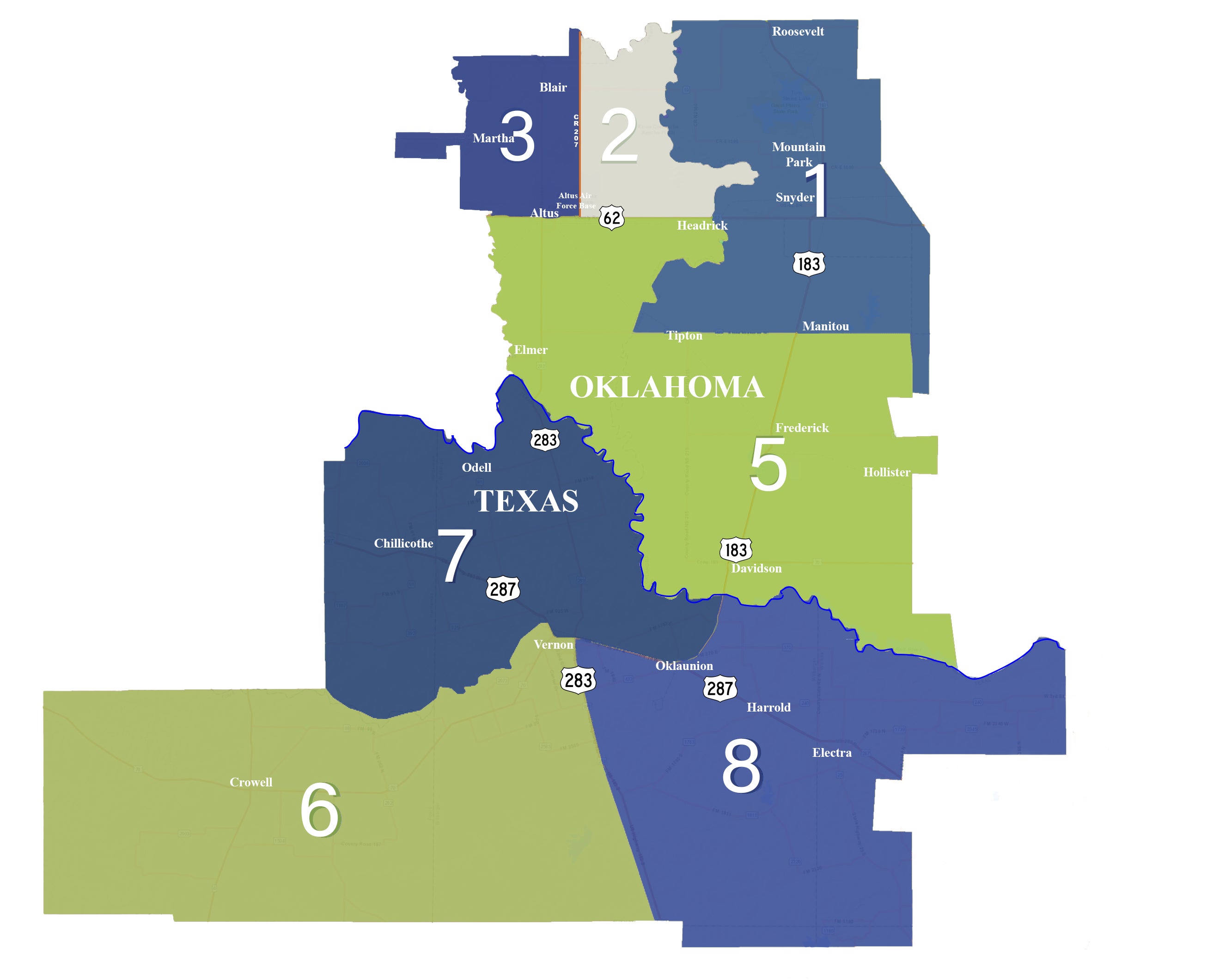 Map of Service Service Territory
