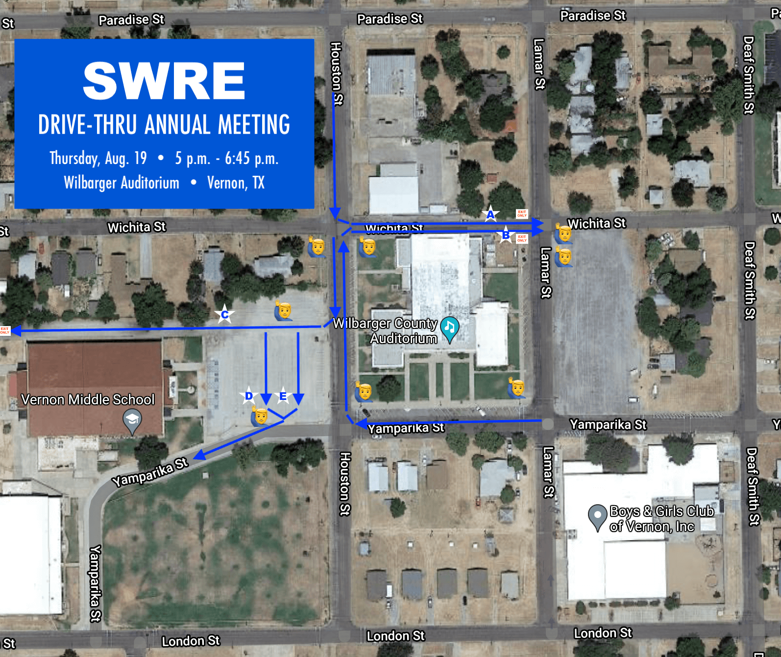 Drive-Thru Annual Meeting Map
